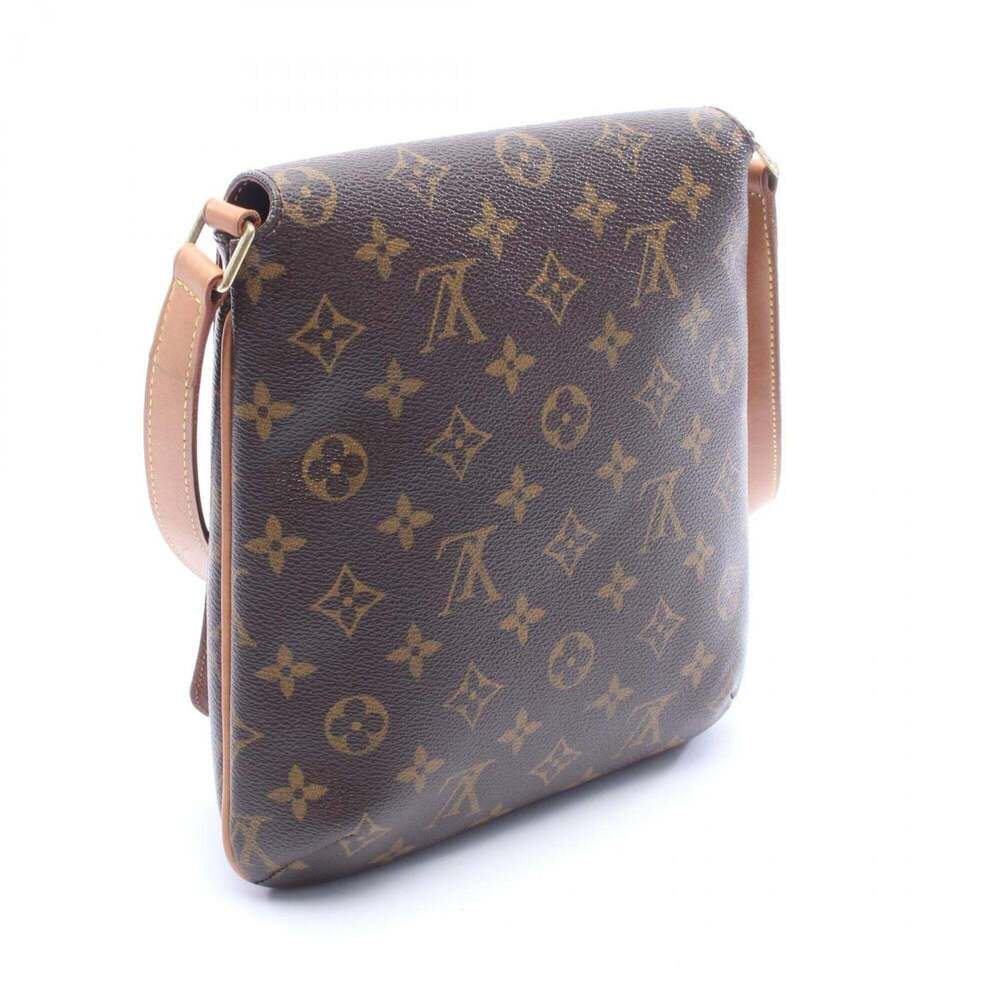 LOUIS VUITTON Authentic Brown Monogram Leather Shoulder Bag - Picture 2 of 9